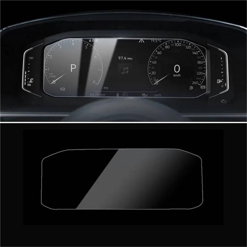 GPS-Displayschutz Für VW Für Tiguan Für Mk2 2016 2017 2018 Zubehör Auto GPS Navigation Gehärtetem Glas Screen Protector Stahl Portective Film Displayschutzfolie(for Instrument) von DUDUYANG