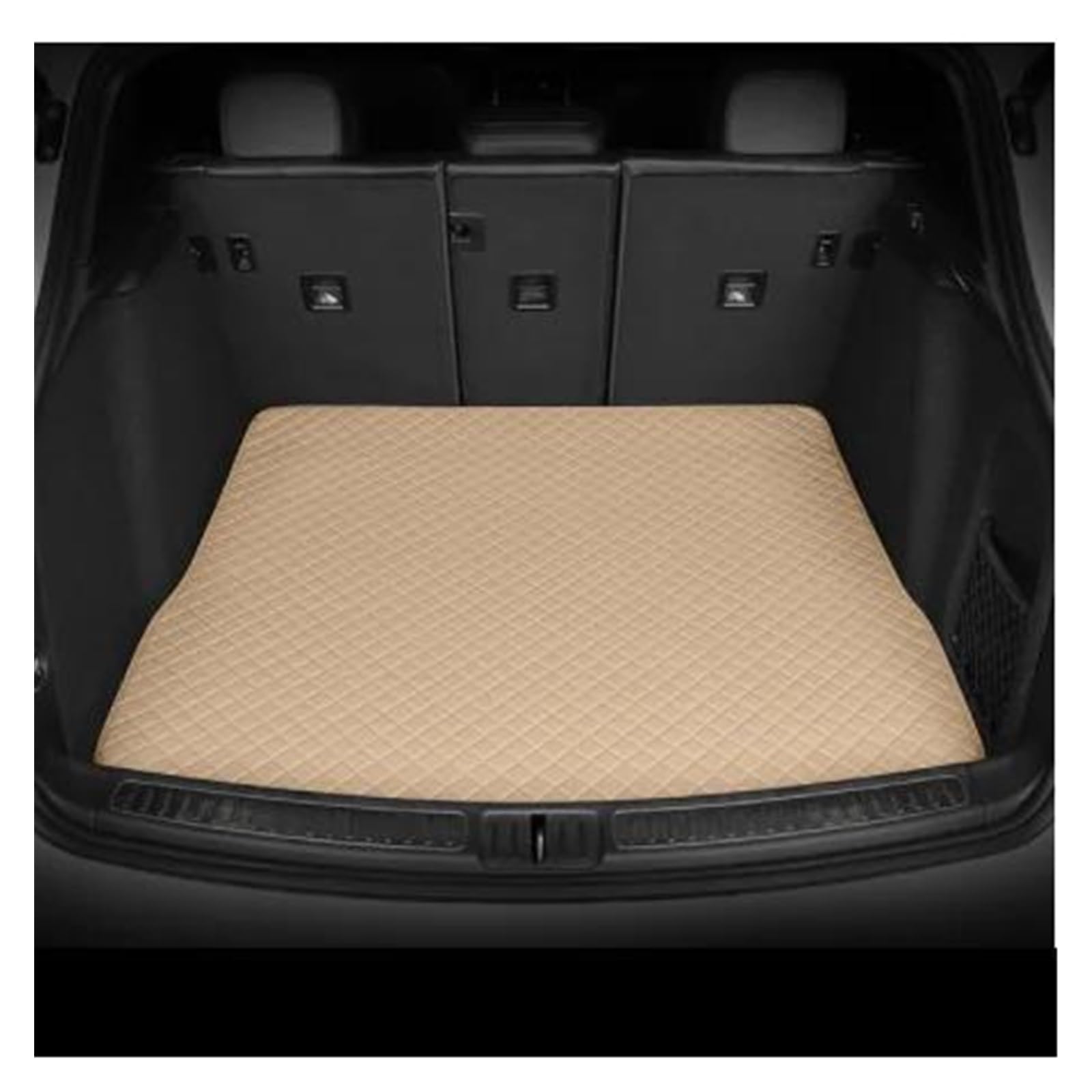 Kofferraum Schutzmatte Kofferraumwanne Set Benutzerdefinierte Auto-Kofferraum-Matten Alle Modelle Für Nissan Für Pathfinder R51 R52 Auto Teppich Teppich Zubehör Styling Interieur(Beige,A) von DUDUYANG