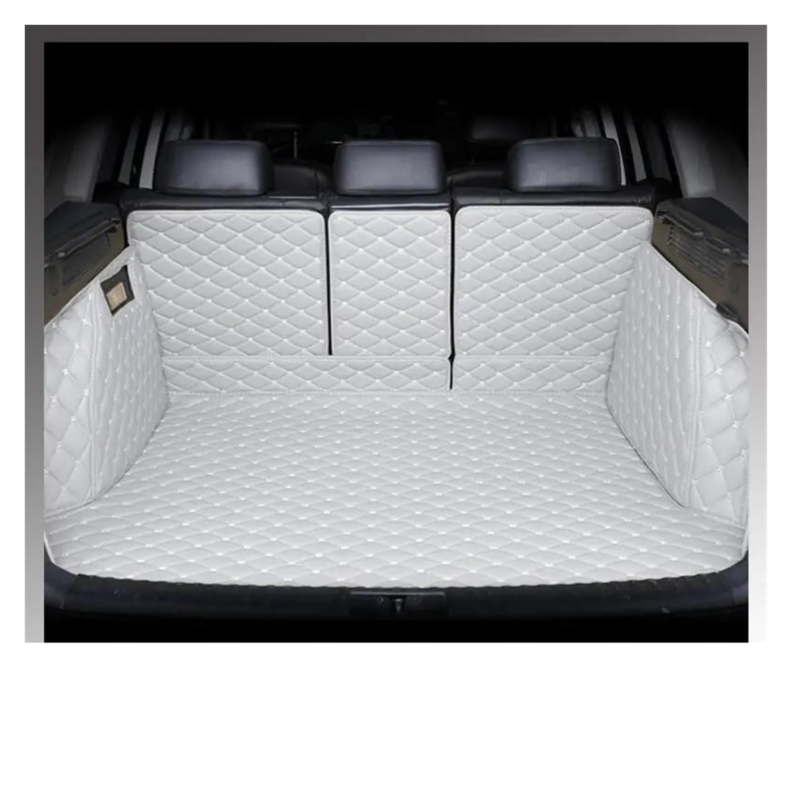 Kofferraum Schutzmatte Kofferraumwanne Set Für Dodge Für Journey 2009 2010 2011 2012 2013 2014 2015 Kofferraummatte Cargo-Liner Teppich Innenausstattung Abdeckung(Gray) von DUDUYANG