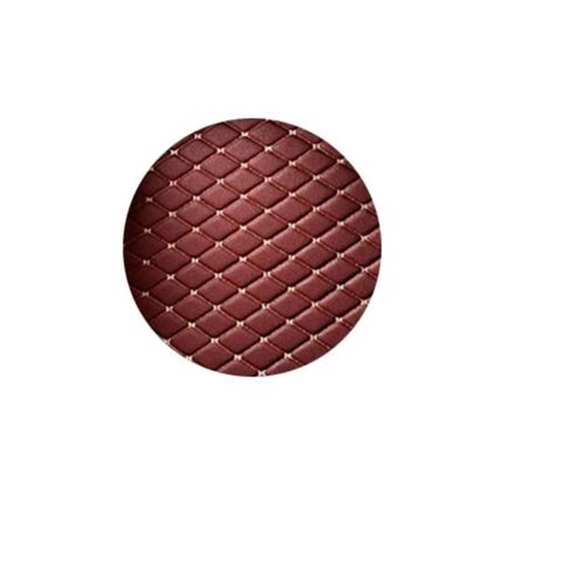 Kofferraum Schutzmatte Kofferraumwanne Set Passgenau Für Spezielle Auto-Kofferraummatten Pad Für Skoda Für Kodiaq 7 Sitze Liner Mat Boot Teppiche Leder(Wine red) von DUDUYANG