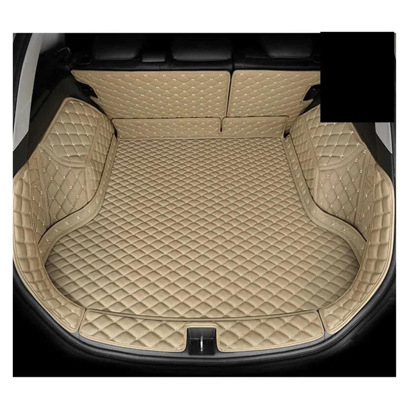 Kofferraum Schutzmatte Kofferraumwanne Set Teppiche Cargo-Liner Internes Zubehör Kofferraummatte Für Hyundai Für Ix35 2010 2011 2012 2013 2014 2015 Auto-Styling(A beige) von DUDUYANG