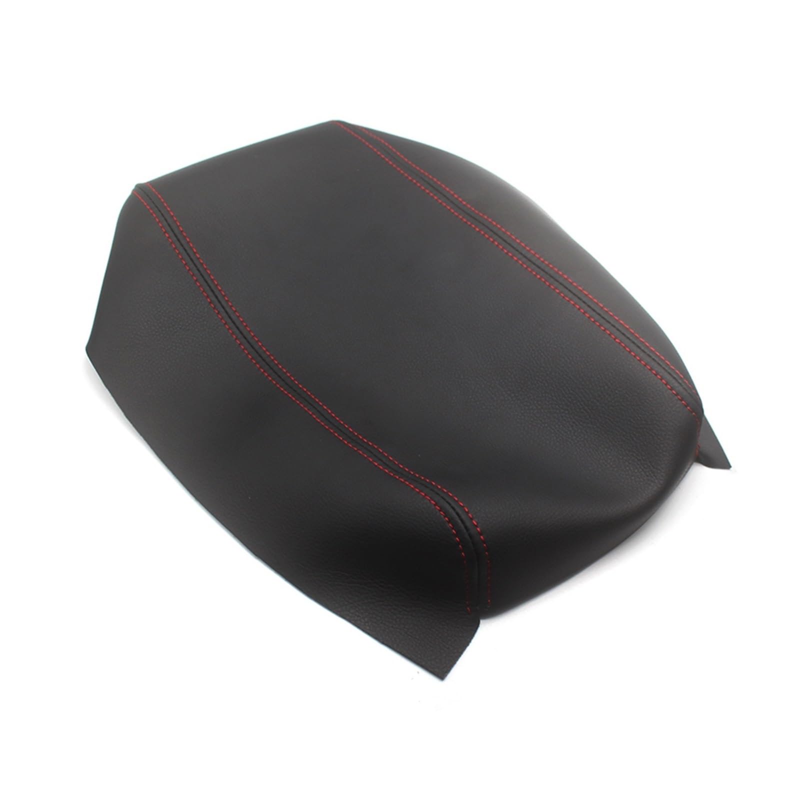 Auto-Armlehnenbox Autoinnenausstattung Mittelarmlehne Konsolenkastenabdeckung Mikrofaser Leder Aufkleberverkleidung für Toyota Für Prius 2004 2005 2006 2007 2008(Black with red) von DUEYUU