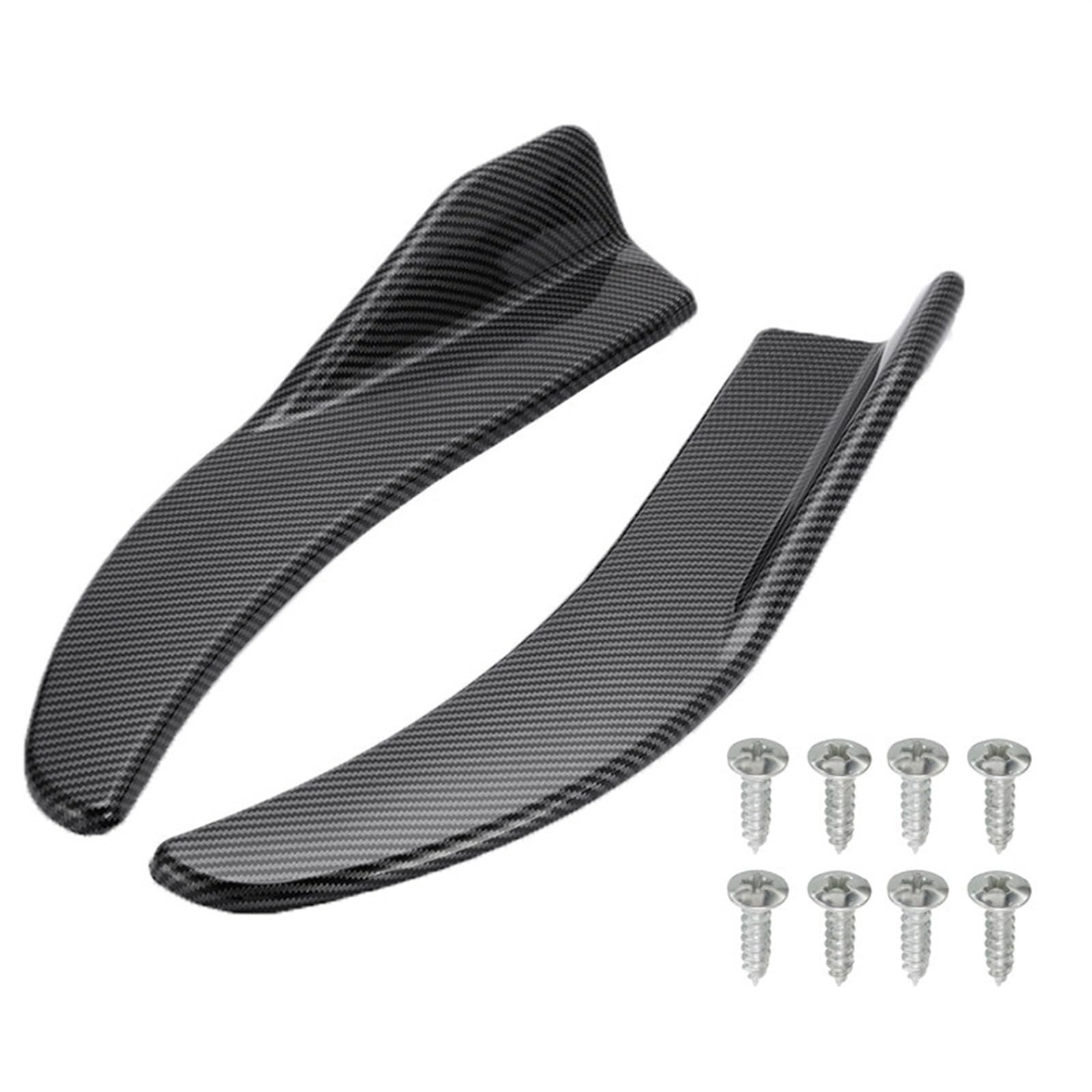 Auto-Seitenspoiler 1 Paar Auto-Stoßstangenspoiler, Vorne/Hinten, Antikollisionslippe für BMW für Mercedes für Benz für Toyota Universal-Seitenschweller(Carbon fiber) von DUEYUU