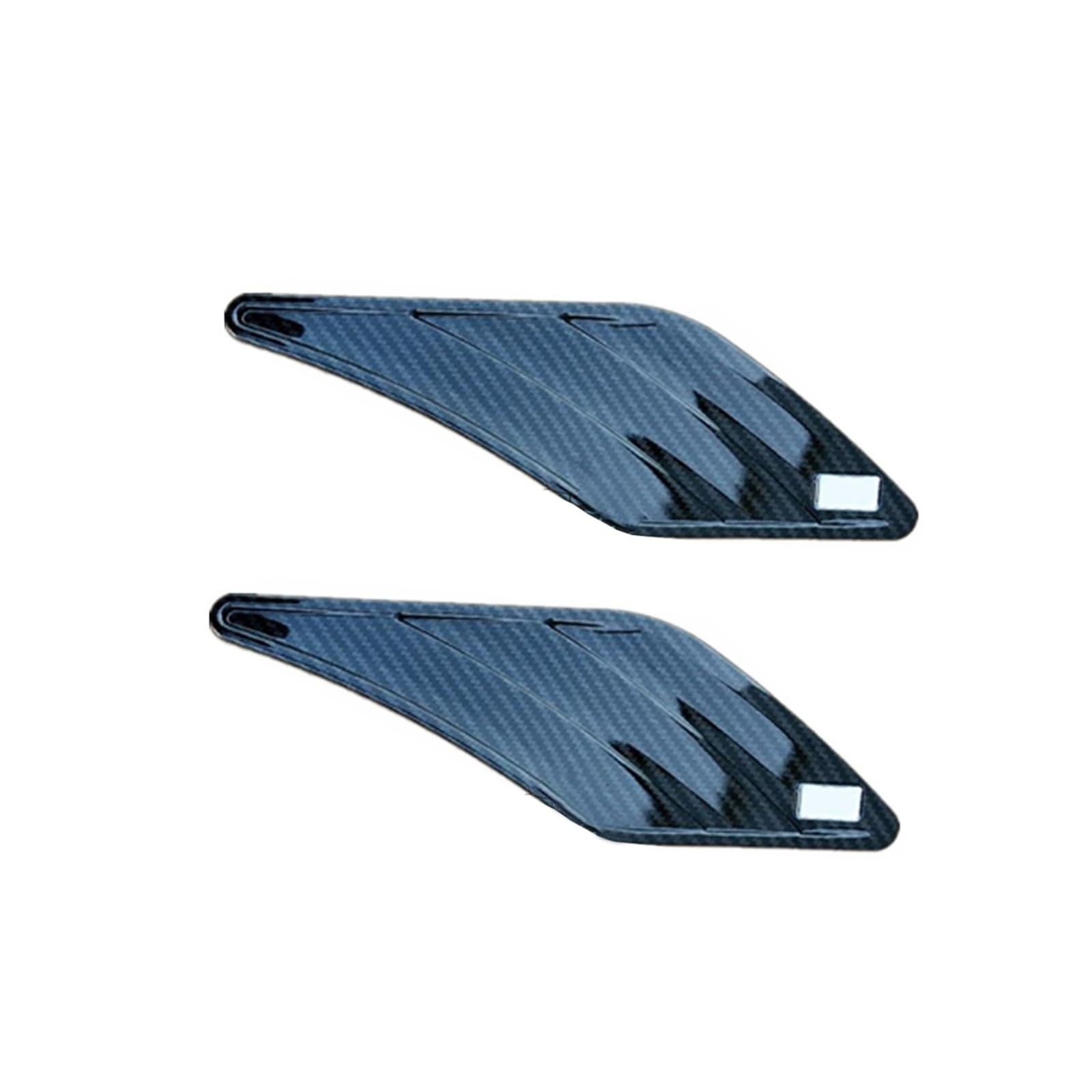 Auto-Seitenspoiler 2 Stück Auto-Luft für Entlüftungsaufkleber, seitlicher Kotflügel-Aufkleber, ABT RS3 RS4 RS5 RS6 A6 C6 C5 A1 A3 8P A4 B8 B6 A5 A7 A8 Q5 Q7 TT R8 ABT(Carbon Type 2) von DUEYUU