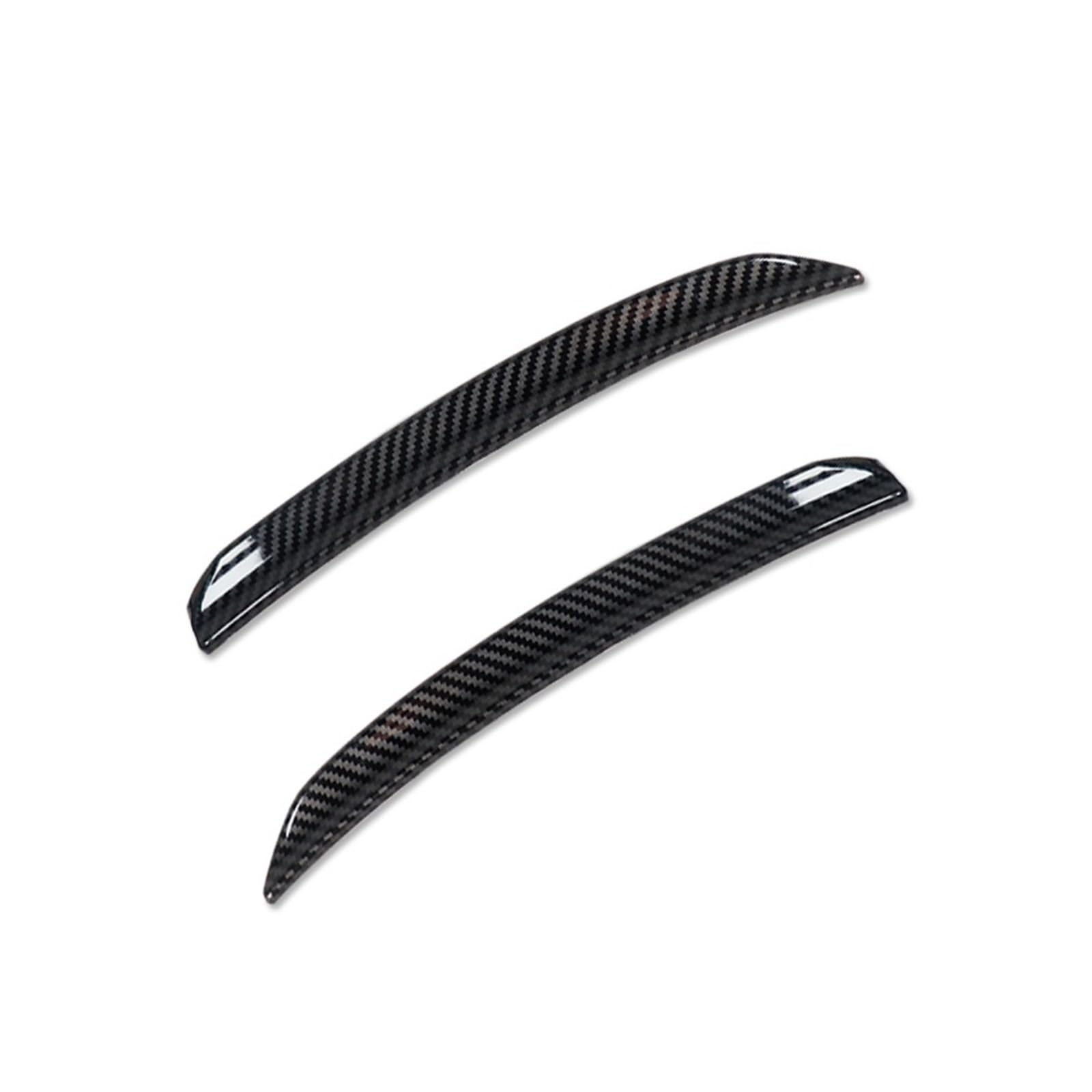 Auto-Seitenspoiler 2 stücke Auto Hinten Flügel Trim Spoiler Verlängerung Lip Flossen für Mini für COOPER F55 F56 S/JCW 2014-up(Carbon Black) von DUEYUU