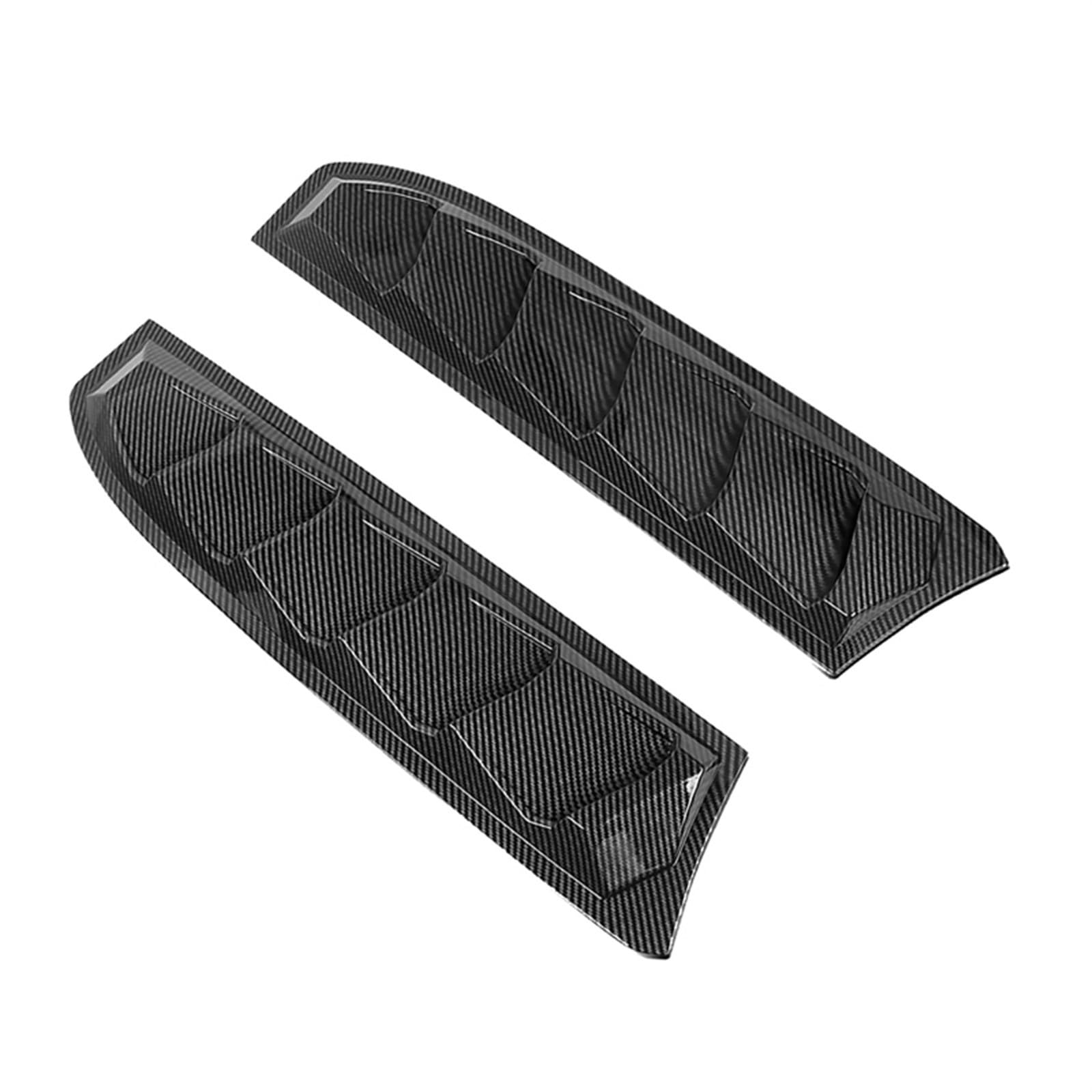 Auto-Seitenspoiler Auto Styling Hinten Zurück Viertel Fenster für Vent Scoop Louver Panel Abdeckung Trim für Civic für Limousine 2016-2021 Sportliche(Carbon Style) von DUEYUU