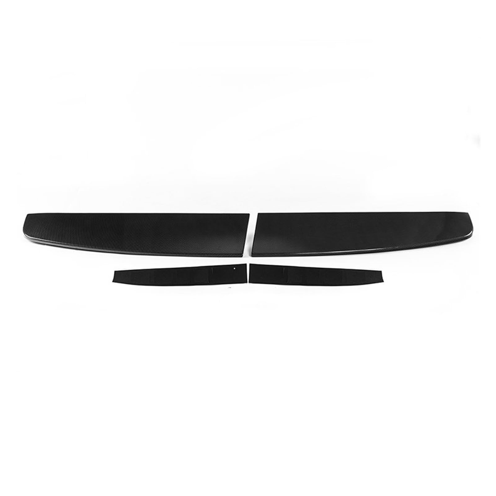 Auto-Seitenspoiler Für Ford für Transit für Custom 2012 2013 2014 2015 2016 2017 2018 2019 Heckspoilerlippe Heckdachflügel Autoaußenteile(Glossy Black) von DUEYUU