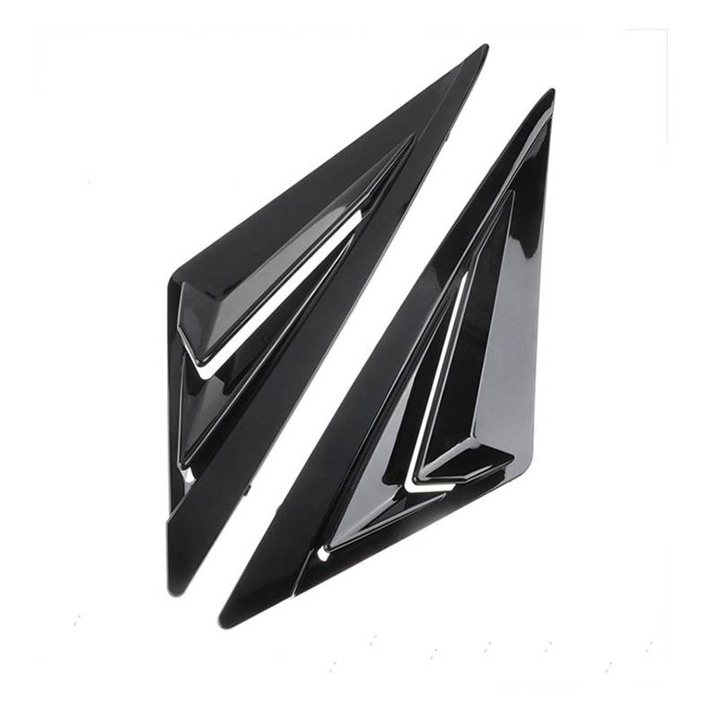 Auto-Seitenspoiler Für Hyundai für Elantra Avante CN7 2020 2021 Hinten Seite Fenster Lamellen Viertel Fenster Spoiler Panel Auto Zubehör(Black A2) von DUEYUU