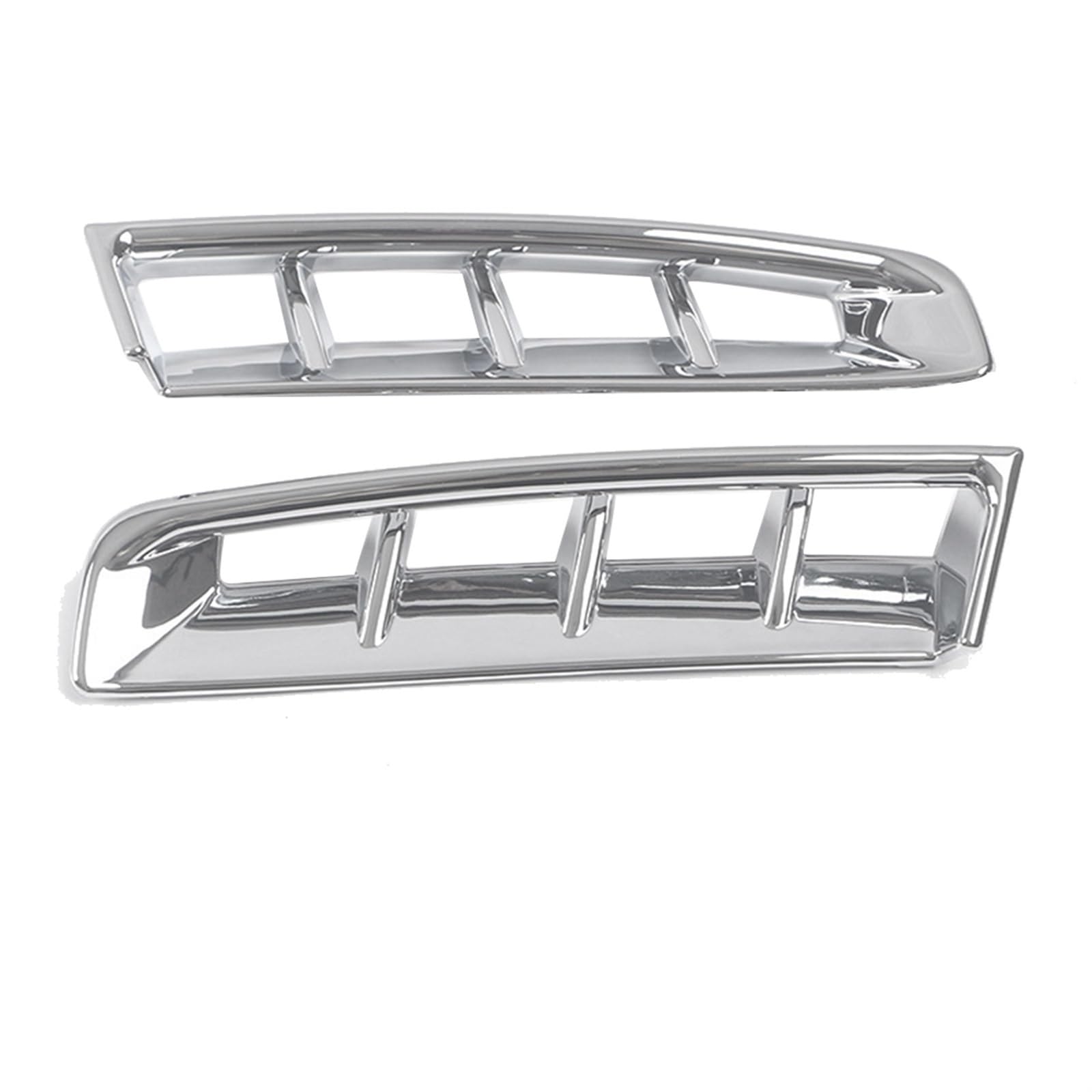 Auto-Seitenspoiler Für KIA für Carnival KA4 2021 2022 Auto Front Nebelscheinwerfer Abdeckung Trim Aufkleber Auto Seitenspoiler Auto Dekoration(Silber) von DUEYUU