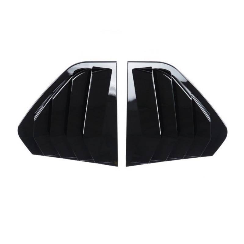 Auto-Seitenspoiler Für VW für Golf 8 MK8 für TSI TDI GTI GTD GTE R RLine 2020-2022 Seitenfensterspoiler Karosseriedekoration Heckdreieck-Fensterjalousien(Gloss Black) von DUEYUU