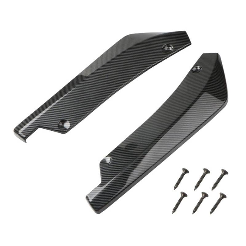 Auto-Seitenspoiler Universal Auto Vorne Hinten Stoßstange Streifen Lip Spoiler Diffusor Splitter Kratz Schutz Carbon Fiber Winglets Seite Rock Erweiterung(Carbon Fiber) von DUEYUU