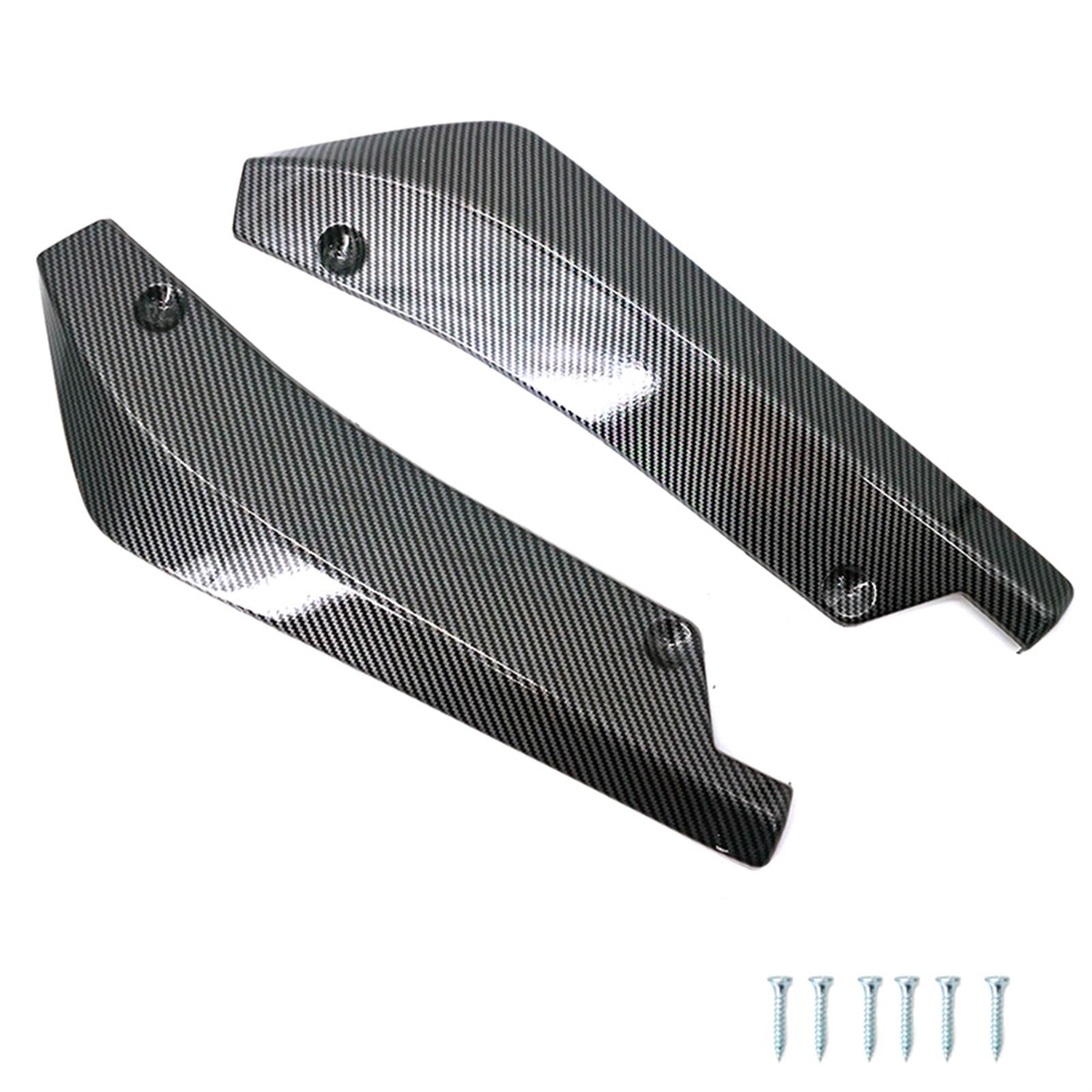 Auto-Seitenspoiler Universal Auto Vorne Hinten Stoßstange Streifen Lip Spoiler Diffusor Splitter Kratz Schutz Carbon Fiber Winglets Seite Rock Erweiterung(Carbon Fiber) von DUEYUU