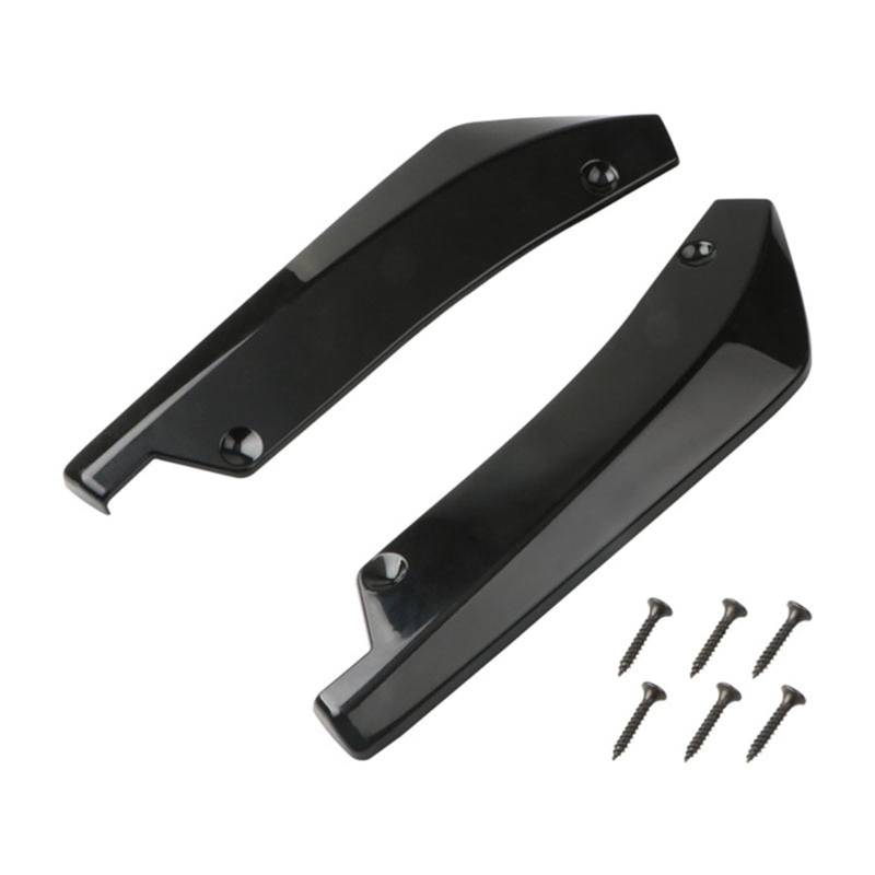 Auto-Seitenspoiler Universal Auto Vorne Hinten Stoßstange Streifen Lip Spoiler Diffusor Splitter Kratz Schutz Carbon Fiber Winglets Seite Rock Erweiterung(Schwarz) von DUEYUU