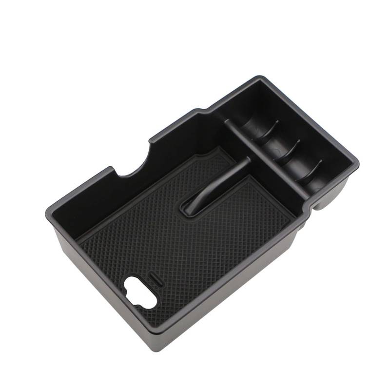 DUEYUU Auto-Armlehnenbox ABS Auto Center Armlehne Storage Box Container Verstauen Handschuh Box für Jeep für Renegade 2014-2021 Innen Zubehör(Schwarz) von DUEYUU