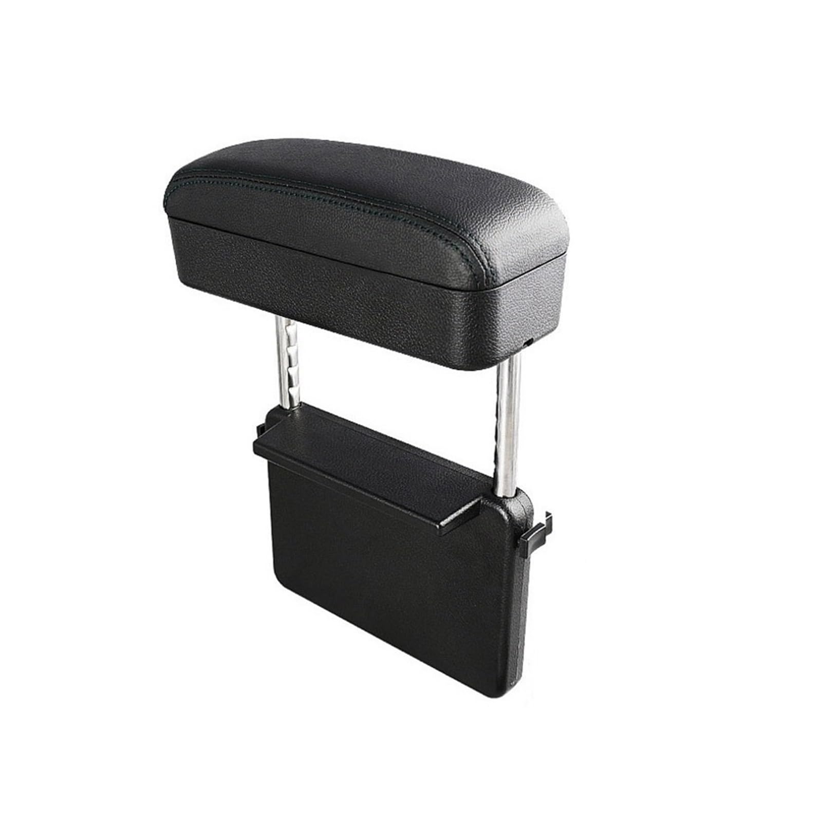 DUEYUU Auto-Armlehnenbox Armlehne Box Auto Armlehne Organizer Zubehör Kissen Für Auto Ellenbogen Unterstützung Universal Wärme Karte(Black Type 1) von DUEYUU