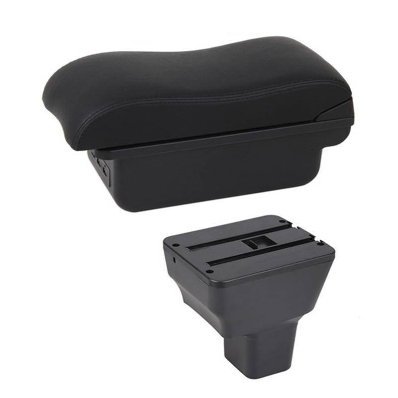 DUEYUU Auto-Armlehnenbox Auto Armlehne Box für Nissan für Kicks 2016-2021 Hand Arm Rest Center Console Storage USB Retrofit Teile Zubehör(C2 Black Line) von DUEYUU