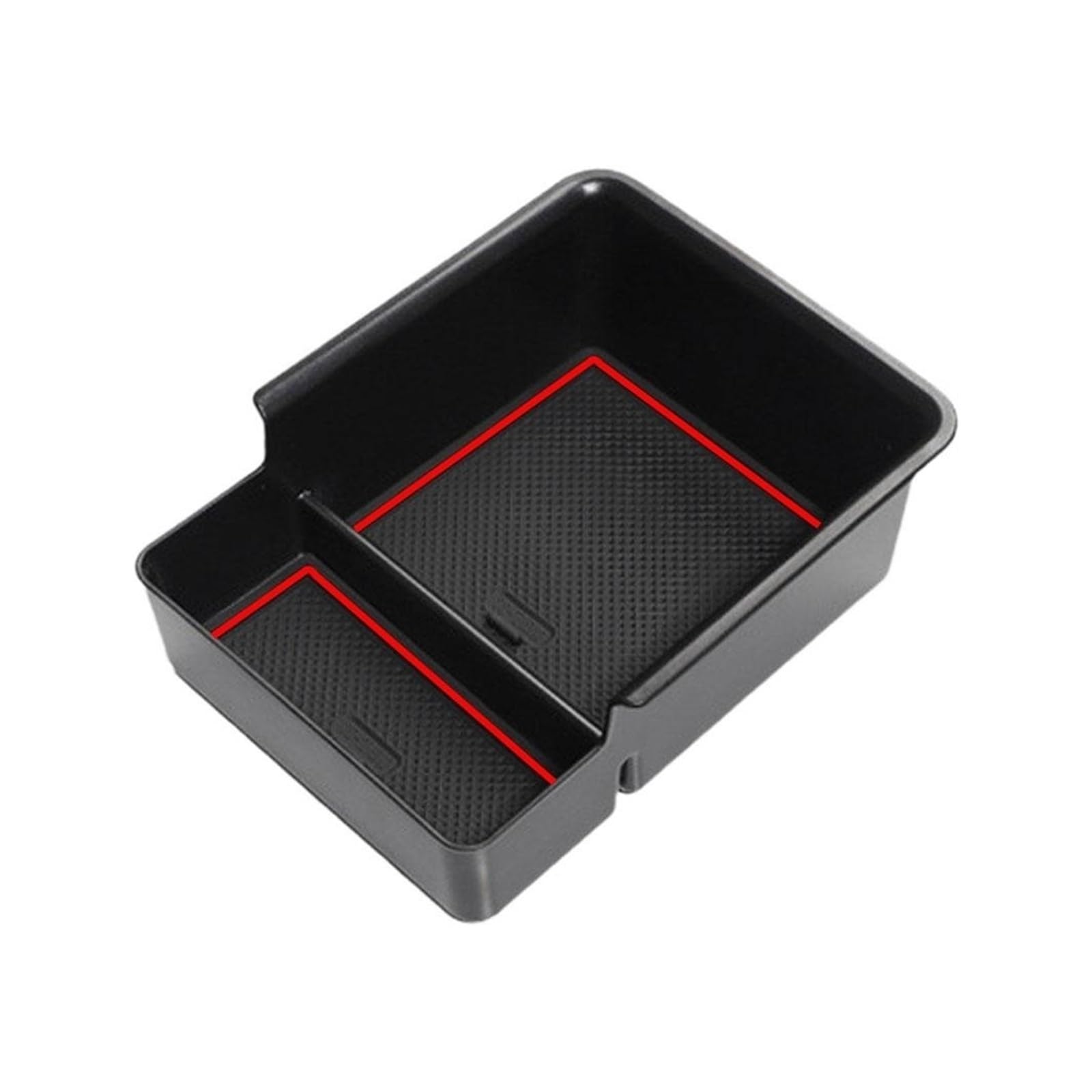 DUEYUU Auto-Armlehnenbox Auto-Mittelarmlehnen-Aufbewahrungsbox für MG-4 EV EH32 für Mulan 2022 2023 2024 Center Console Organizer Container Tray Zubehör(Rot) von DUEYUU