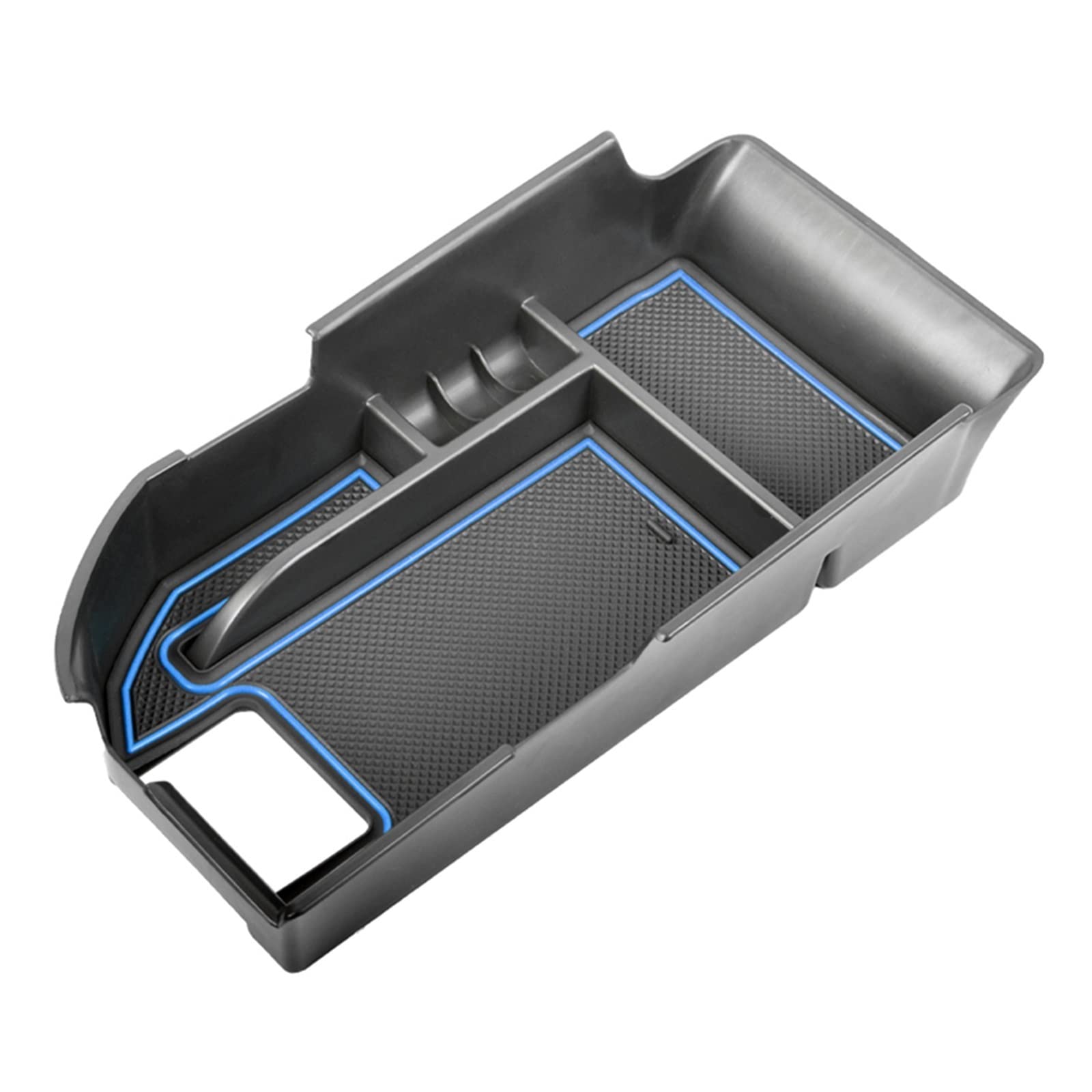 DUEYUU Auto-Armlehnenbox Auto Styling Zubehör Kunststoff Innen Armlehne Storage Box Organizer Fall Container Fach Für Toyota für Camry 2018-2023(Blau) von DUEYUU