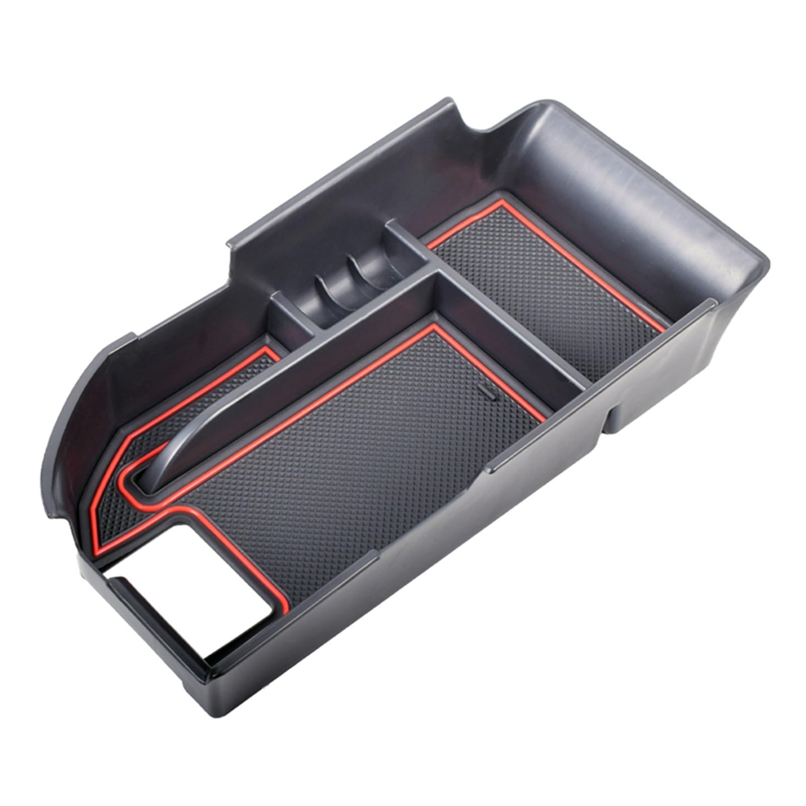 DUEYUU Auto-Armlehnenbox Auto Styling Zubehör Kunststoff Innen Armlehne Storage Box Organizer Fall Container Fach Für Toyota für Camry 2018-2023(Rot) von DUEYUU