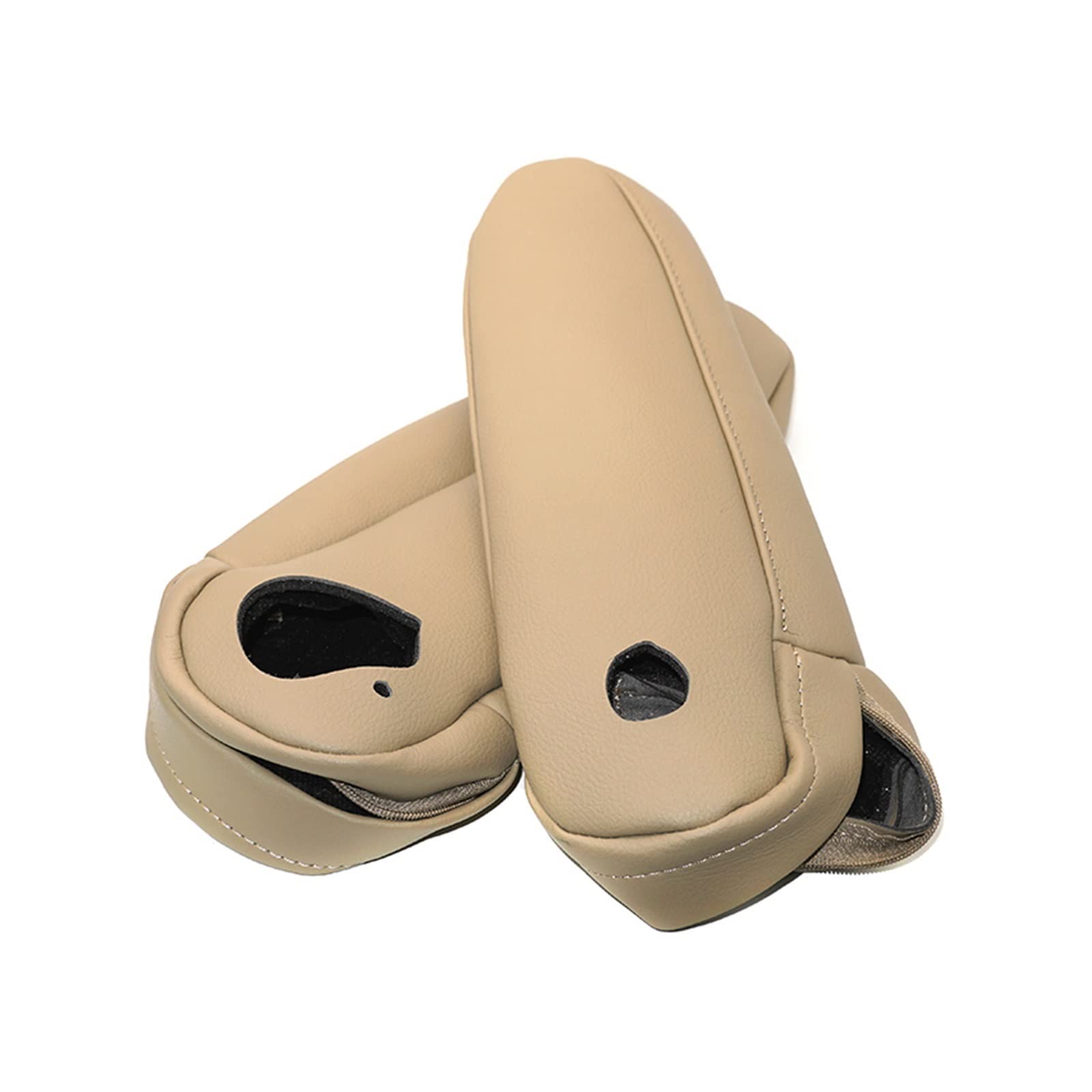 DUEYUU Auto-Armlehnenbox Autozubehör Mikrofaser-Leder Fahrer-/Beifahrerseite für Sitzgriff-Armlehnenbezug für Lexus RX 300 330 350 2003-2009(Beige) von DUEYUU