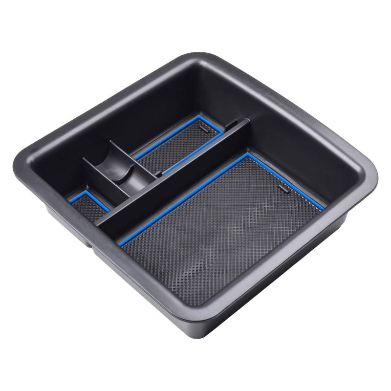 DUEYUU Auto-Armlehnenbox Für Land für Cruiser Auto Zentrale Armlehne Box Für Toyota für Land für Cruiser FJ 2006-2021 Zubehör Center Console Organizer(Blau) von DUEYUU