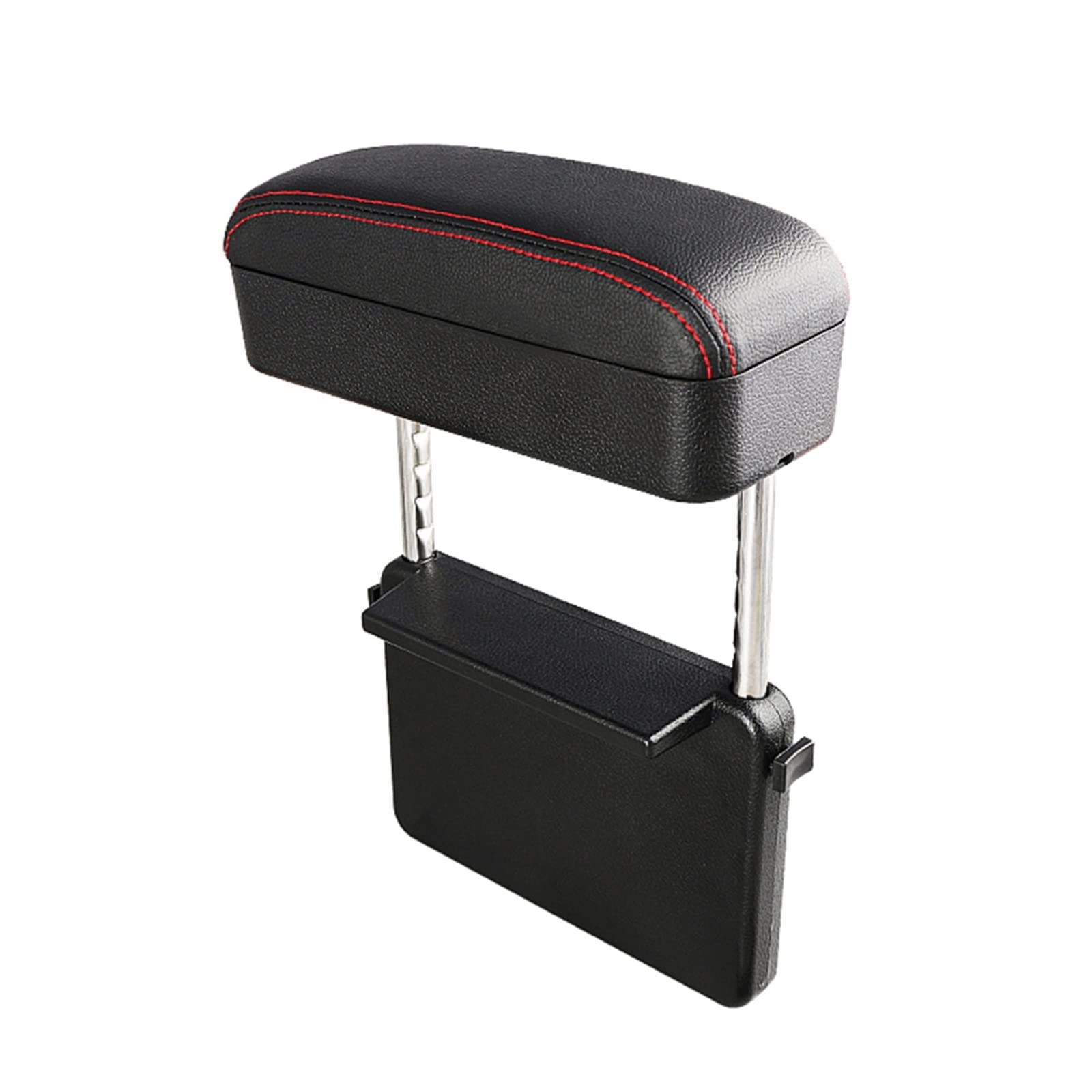 DUEYUU Auto-Armlehnenbox Universal Auto Armlehne Box Arm Rest Ellenbogen Unterstützung Außen Einstellbare Auto Center Konsole Persönliche Auto Teile Dekoration(Red B) von DUEYUU