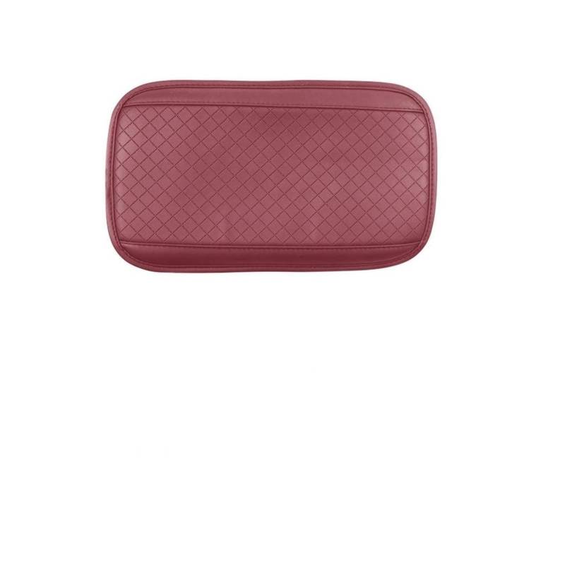 DUEYUU Auto-Armlehnenbox Universal Auto Armlehne Pad Abdeckung Anti Fouling Kissen Abdeckung Armlehne Schutz Automotive Armlehne Unterstützung Kissen Auto Zubehör(Wine red) von DUEYUU