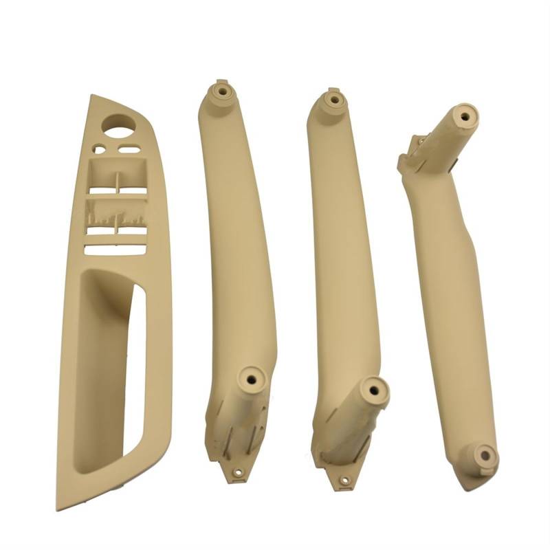 DUEYUU Auto-Innentürgriffe Für BMW E70 E71 X5 X6 Auto Armlehne Links Vorne Fahrerseite Für Sitz Innen Tür Griff Innen Panel Pull Trim Abdeckung(Beige 4pcs) von DUEYUU