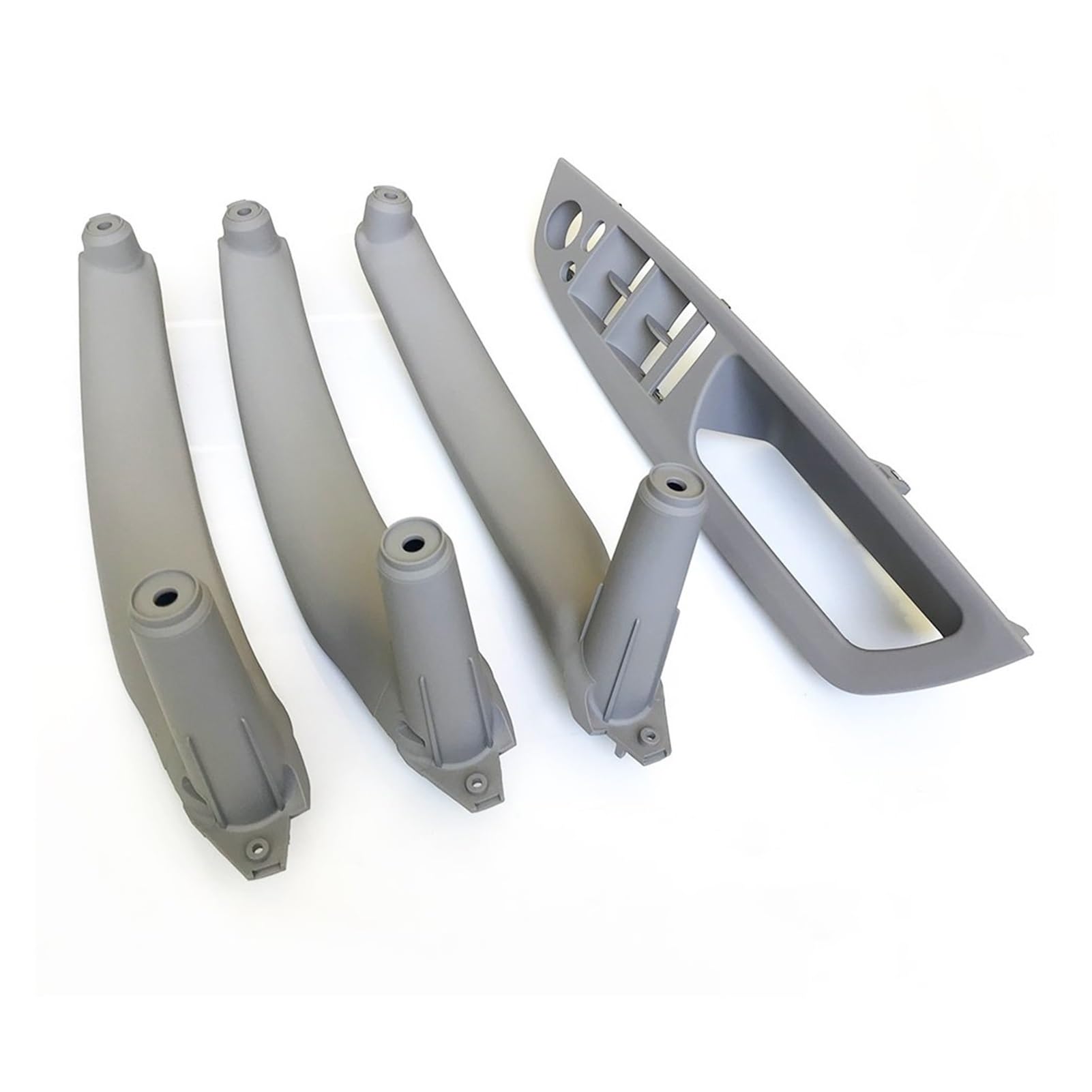 DUEYUU Auto-Innentürgriffe Für BMW X5 X6 E70 E71 E72 2007-2013 Innentür-Armlehne rechts, Leder-Zuggriff, komplettes Set(RHD Gray 4pcs) von DUEYUU