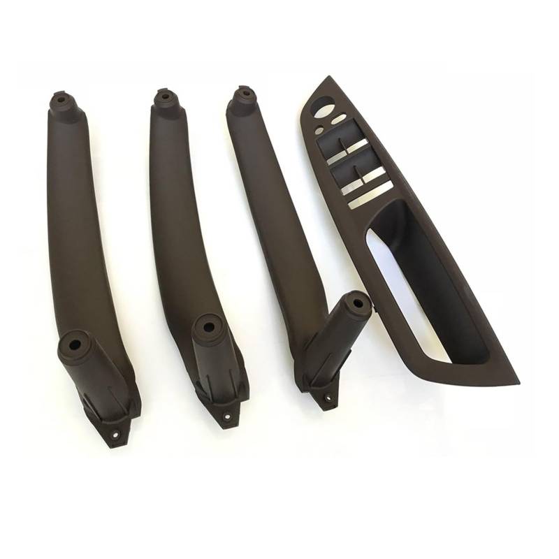 DUEYUU Auto-Innentürgriffe Für BMW X5 X6 E70 E71 E72 2007-2013 Innentür-Armlehne rechts, Leder-Zuggriff, komplettes Set(RHD Moka 4pcs) von DUEYUU