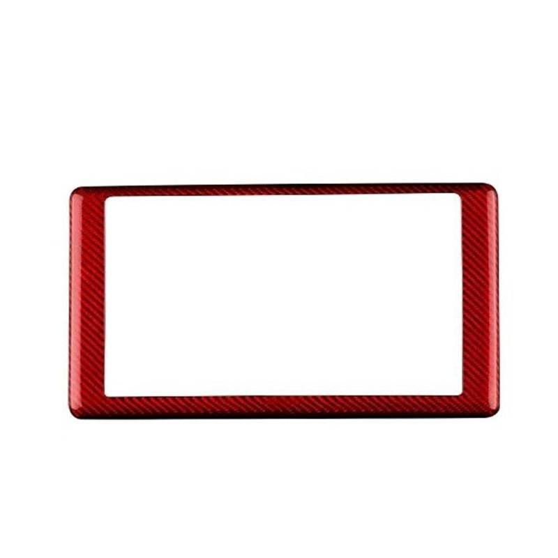 Zierleiste Mittelkonsole Auto Navigation Panel Innen Zubehör Harte Carbon Faser Aufkleber Für BRZ Für GR86 2021-2024 RHD LHD(Rot) von DUEYUU