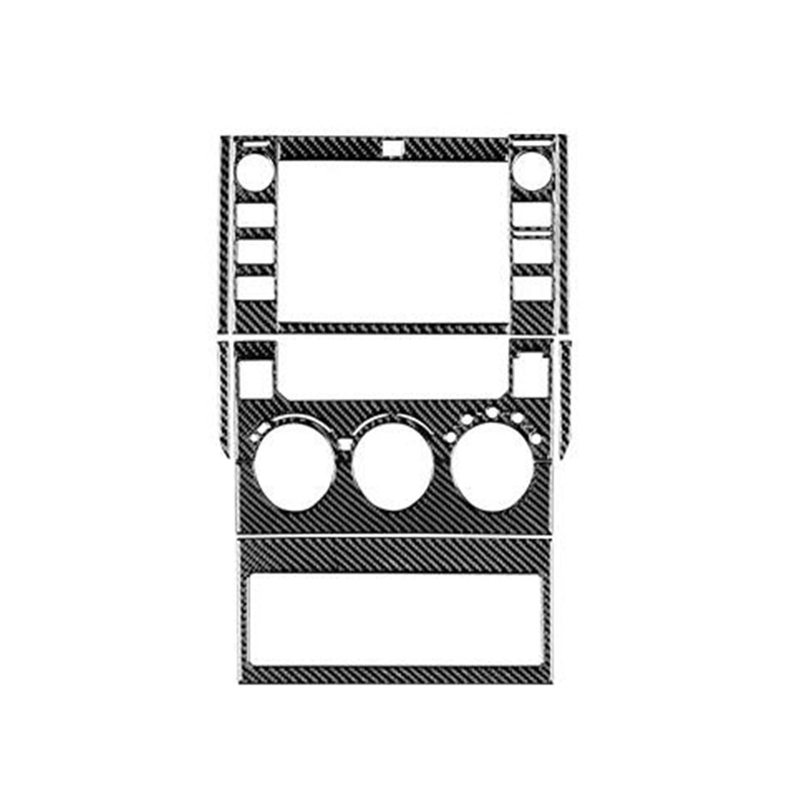 Zierleiste Mittelkonsole Auto-Navigationsbildschirm-Panel-Zubehör, Carbon-Look-Aufkleber für Tundra 2014–2021(Schwarz,B) von DUEYUU