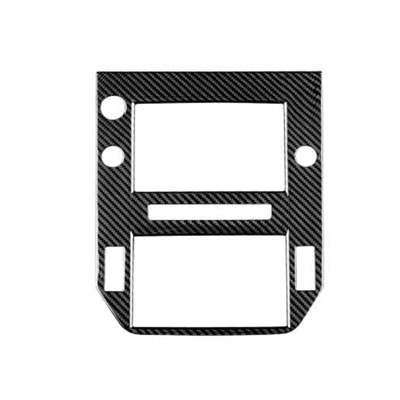 Zierleiste Mittelkonsole Auto Zentrale Navigation Rahmen Panel Innen Trim Zubehör Harte Carbon Faser Aufkleber Für WRX/für WRX für STI 2022 2023(Schwarz) von DUEYUU