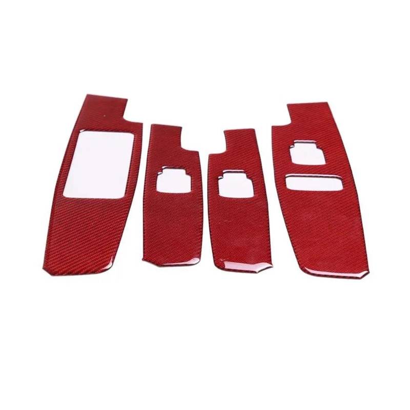 Zierleiste Mittelkonsole Für H3 2005-2009 Autoglas-Heberahmenverkleidung(Rot) von DUEYUU