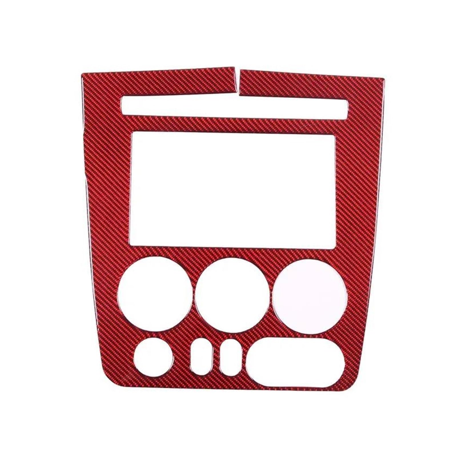 Zierleiste Mittelkonsole Für H3 2005-2009 Car Center Control Panel Abdeckung Aufkleber Auto Innen Schutz Zubehör(Rot) von DUEYUU