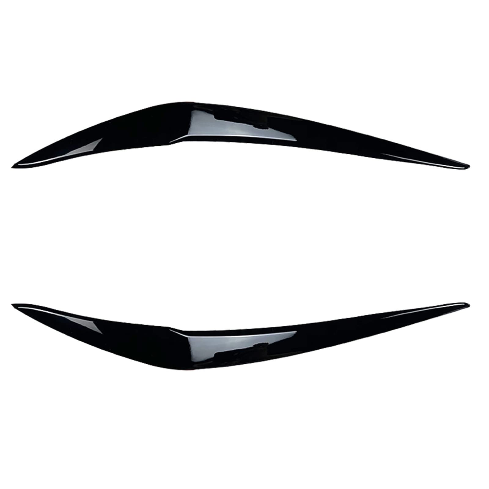 DUNLAP Passend for BMW 1er F20 F21 2015-2018 Schrägheck 118i 120i Frontscheinwerfer Scheinwerfer Lampenabdeckung Brow Scheinwerfer Augenlid Augenbrauen Trim (Color : Glossy Black) von DUNLAP