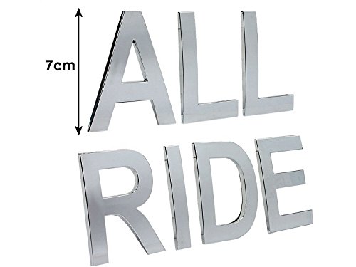 All Ride Buchstaben-Sticker Chrom 'J', selbstklebend von DUNLOP