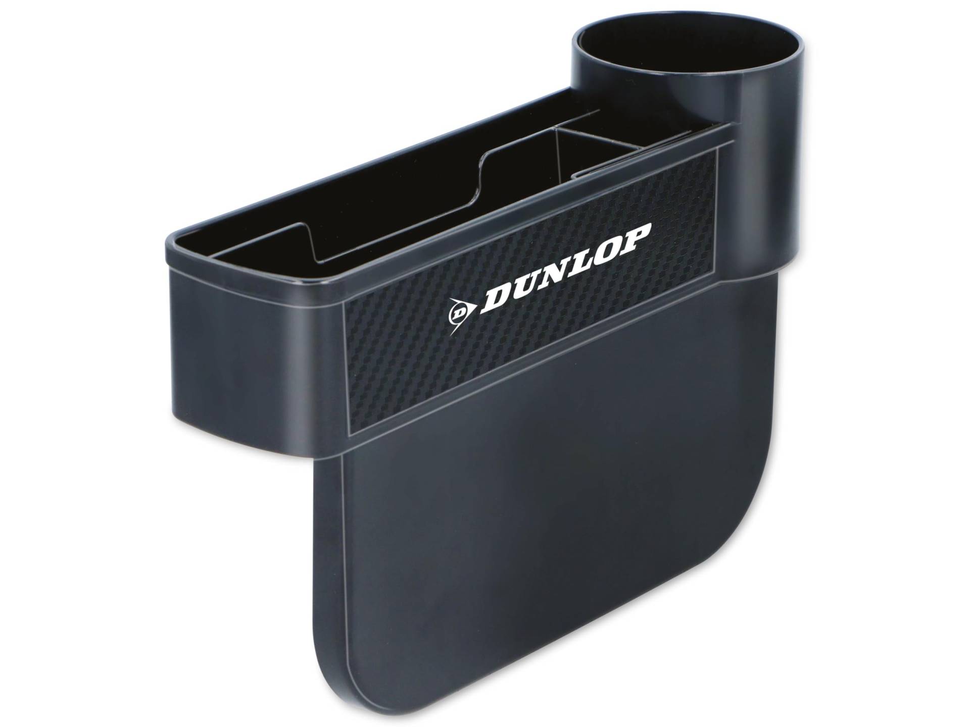 DUNLOP Autositz Organizer - mit Getränkehalter - Anti-Rutsch-Matte - Schwarz von DUNLOP