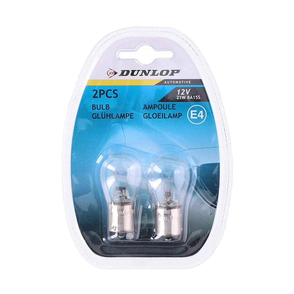 DUNLOP Fahrzeug Set 2-Wege Auto Lampen 12V BA15s 21W E4 06138 von DUNLOP