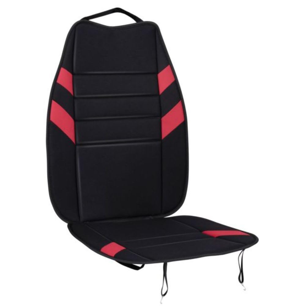 Dunlop Autositzbezüge - Autositzschoner - Auto Sitzbezüge - Sitzauflage Auto mit Schaumstoffpolsterung - Sitzbezüge -104x45 cm - Rot von DUNLOP