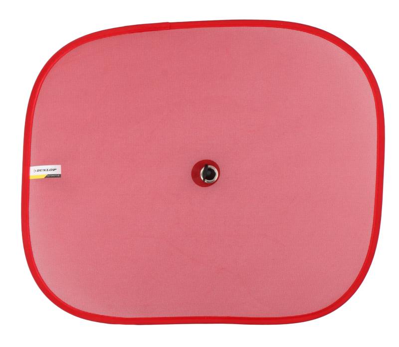 Dunlop Sonnenschutz Auto 2 Stück - Sonnenschutz Auto Baby - Auto Sonnenschutz - Enthält 2 Saugnäpfe für Einfache Installation - 44 x 36 cm - Rot von DUNLOP