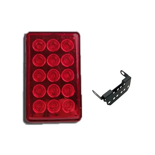 Auto Bremslicht Universal 12V Dreieck Auto Bremsleuchte 20LED Rot F1 Stil Auto Offroad Low Third Brake Stop Light Day Light Bremsleuchte (Color : Deep Blue) von DUNSBY