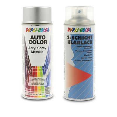 Dupli Color 400 ml Auto-Color Lack silber metallic 10-0111 + 400ml 2-Schicht- von DUPLI COLOR