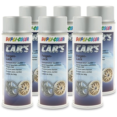 Dupli Color 6x 400 ml CAR'S Rallye-Lack Spraydose Alu Felgensilber [Hersteller-Nr. 385919] von DUPLI COLOR