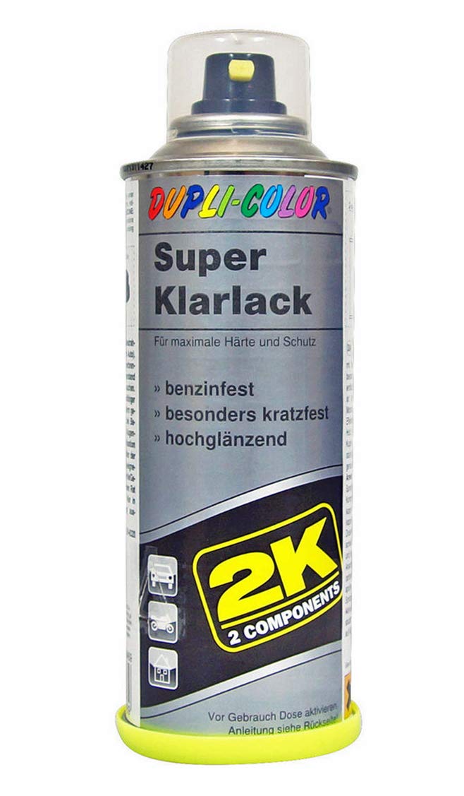 DUPLI-COLOR 369469 2K SUPER KLARLACK transparent hochglänzend 160 ml von DUPLI-COLOR