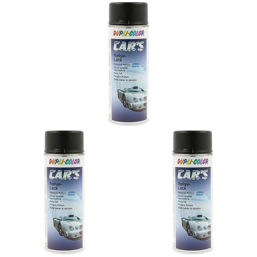 DUPLI-COLOR 385872 CAR´S schwarz matt 400 ml (Packung mit 3) von DUPLI-COLOR