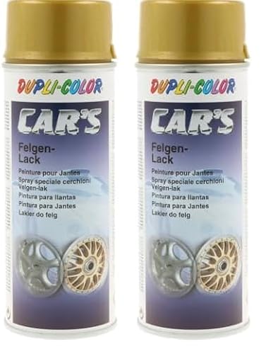 DUPLI-COLOR 385902 CAR'S Felgengold 400 ml, gold (Packung mit 2) von DUPLI-COLOR