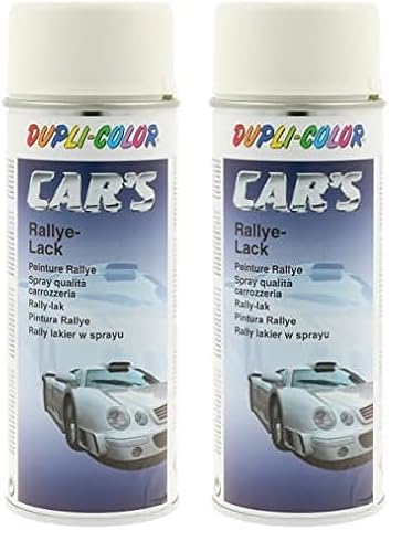 DUPLI-COLOR 652233 CAR´S weiß seidenmatt 400 ml (Packung mit 2) von DUPLI-COLOR