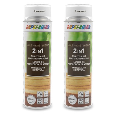 Dupli Color 2x 500 ml Holzschutzlasur Transparent [Hersteller-Nr. 391545] von DUPLI COLOR