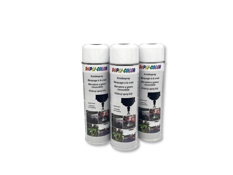 Dupli-Color | 3x Kreidespray 500ml 133985 weiss von DUPLI-COLOR